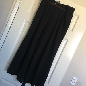 Black Wide Leg Sweat Pants